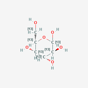 molecular formula ¹³C₆H₁₂O₆ B1146325 (3S,4R,5S,6S)-6-(Hydroxy(113C)methyl)(2,3,4,5,6-13C5)oxane-2,3,4,5-tetrol CAS No. 478518-66-0