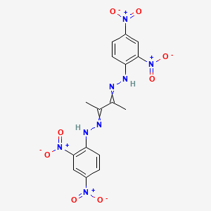 molecular formula C16H14N8O8 B1146327 N-[3-[(2,4-dinitrophenyl)hydrazinylidene]butan-2-ylideneamino]-2,4-dinitroaniline CAS No. 1179-29-9