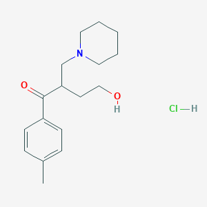 molecular formula C16H24ClNO2 B1146328 Hydroxymethyl Tolperisone Hydrochloride CAS No. 352233-14-8