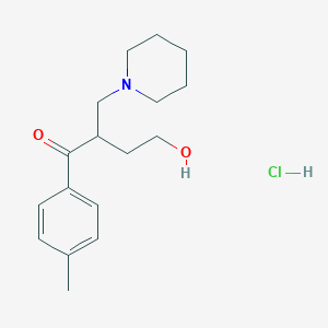 molecular formula C₁₆H₂₄ClNO₂ B1146328 Hydroxymethyl Tolperisone Hydrochloride CAS No. 352233-14-8