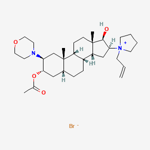 molecular formula C32H53BrN2O4 B1146331 3-Acetyl-17-deacetyl Rocuronium Bromide CAS No. 1190105-63-5