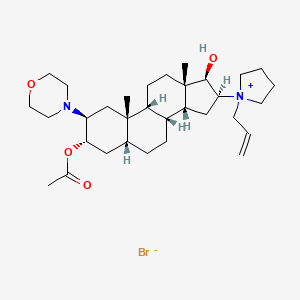 molecular formula C₃₂H₅₃BrN₂O₄ B1146331 3-Acetyl-17-deacetyl Rocuronium Bromide CAS No. 1190105-63-5