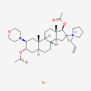 molecular formula C34H55N2O5+ B1146332 3-Acetyl rocuronium CAS No. 122483-73-2