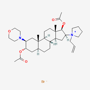 molecular formula C₃₄H₅₅BrN₂O₅ B1146332 3-乙酰罗库溴铵 CAS No. 122483-73-2