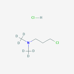 molecular formula C₅H₇D₆Cl₂N B1146334 3-Dimethylaminopropyl-d6 Chloride Hydrochloride CAS No. 1219799-04-8