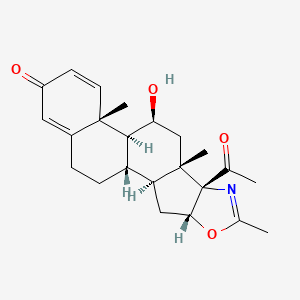 molecular formula C₂₃H₂₉NO₄ B1146343 21-Deacetoxy Deflazacort CAS No. 13649-88-2