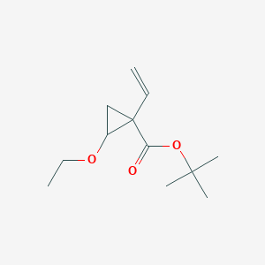 molecular formula C12H20O3 B1146347 Tert-butyl 1-ethenyl-2-ethoxycyclopropane-1-carboxylate CAS No. 142038-40-2