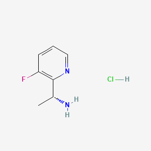 molecular formula C₇H₁₀ClFN₂ B1146348 (R)-1-(3-Fluororopyridin-2-yl)ethylamine Hydrochloride CAS No. 1311254-94-0
