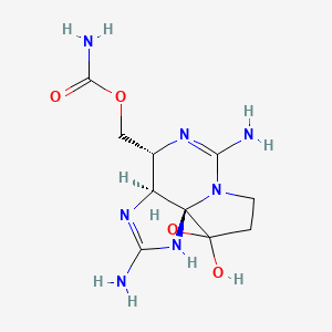 molecular formula C₁₀H₁₇N₇O₄ B1146349 Saxitoxin CAS No. 35523-89-8