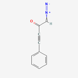 molecular formula C₁₀H₆N₂O B1146358 1-Diazo-4-phenyl-3-butyn-2-one CAS No. 28861-29-2