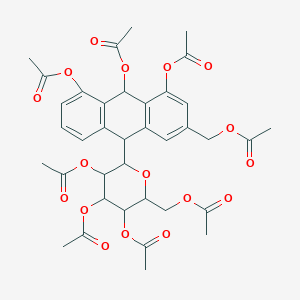 molecular formula C₃₇H₃₈O₁₇ B1146359 Aloin Peracetate CAS No. 64951-96-8