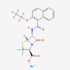 molecular formula C₂₁H₁₆D₅N₂NaO₅S B1146376 Nafcillin-d5 Sodium Salt CAS No. 1356354-25-0