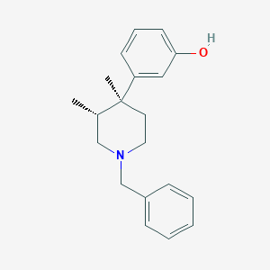 molecular formula C₂₀H₂₅NO B1146377 3-[(3R,4S)-1-Benzyl-3,4-dimethylpiperidin-4-yl]phenol CAS No. 309264-43-5