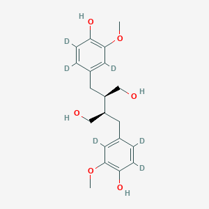 molecular formula C₂₀H₂₀D₆O₆ B1146379 (2R,3R)-2,3-bis[(2,3,6-trideuterio-4-hydroxy-5-methoxyphenyl)methyl]butane-1,4-diol CAS No. 1346603-90-4