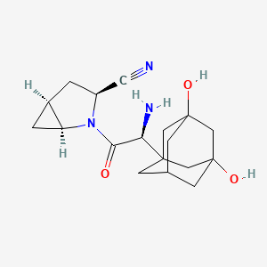molecular formula C18H25N3O3 B1146384 5-Hydroxy saxagliptin CAS No. 841302-24-7