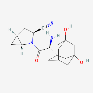 molecular formula C₁₈H₂₅N₃O₃ B1146384 5-Hydroxy saxagliptin CAS No. 841302-24-7