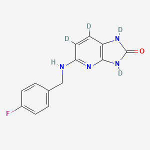 1,3,6,7-Tetradeuterio-5-[(4-fluorophenyl)methylamino]imidazo[4,5-b]pyridin-2-one