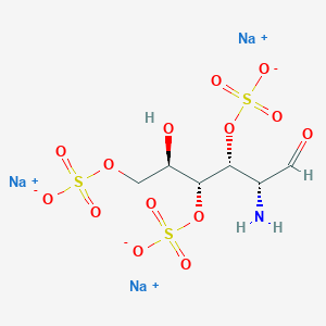 Sodium (2R,3R,4R,5R)-5-amino-2-hydroxy-6-oxohexane-1,3,4-triyl tris(sulfate)