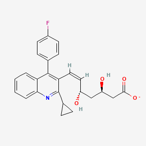 molecular formula C25H23FNO4- B1146404 (Z)-Pitavastatin Calcium Salt CAS No. 1159588-21-2