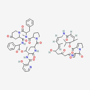 molecular formula C71H84N10O17 B1146413 Pristinamycin CAS No. 270076-60-3