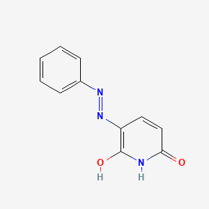 molecular formula C₁₁H₉N₃O₂ B1146422 2,6-Didesamino-2-hydroxy-6-oxo Phenazopyridine CAS No. 23827-17-0
