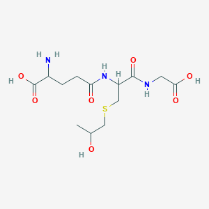 molecular formula C₁₃H₂₃N₃O₇S B1146430 S-(2-Hydroxypropyl)glutathione CAS No. 85933-29-5