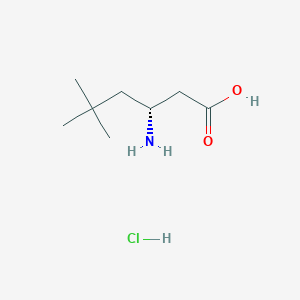 molecular formula C8H17NO2 B1146431 (R)-3-Amino-5,5-dimethylhexanoic acid hydrochloride CAS No. 147228-35-1