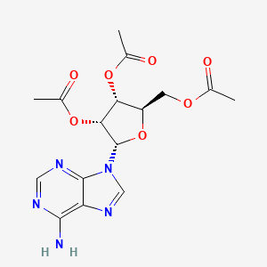 molecular formula C₁₆H₁₉N₅O₇ B1146432 9-(2,3,5-Tri-O-acetyl-alpha-D-ribofuranosyl)-9H-purin-6-amine CAS No. 953089-09-3