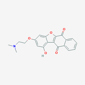 3-(2-(Dimethylamino)ethoxy)-1-hydroxybenzo(b)naphtho(2,3-d)furan-6,11-dione