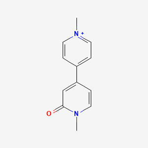molecular formula C₁₂H₁₃IN₂O B1146443 Paraquat Monopyridone Iodide CAS No. 35022-71-0