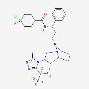 molecular formula C₂₉H₃₅D₆ClFN₅O B1146444 4-Chloro Maraviroc-d6 CAS No. 1346597-32-7