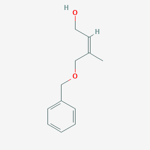 molecular formula C₁₂H₁₆O₂ B1146446 (Z)-3-methyl-4-benzyloxybut-2-enol CAS No. 62311-47-1