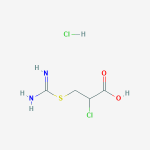 molecular formula C4H8Cl2N2O2S B1146447 3-carbamimidoylsulfanyl-2-chloropropanoic acid;hydrochloride CAS No. 54598-78-6