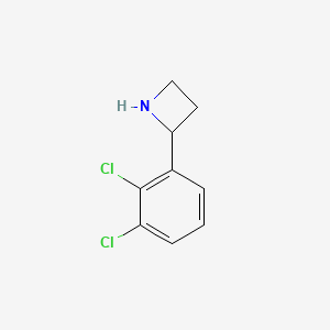 molecular formula C9H10Cl3N B1146449 2-(2,3-Dichlorophenyl)azetidine CAS No. 777887-21-5