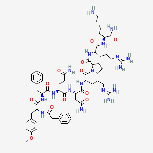 [Phenylacetyl1, O-Me-D-Tyr2, Arg6,8, Lys9]-Vasopressin amide