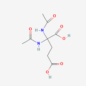 molecular formula C9H14N2O6 B1146452 2-Acetamido-N-acetylglutamic acid CAS No. 159389-79-4