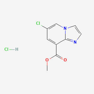 6-Chloro-imidazo[1,2-a]pyridine-8-carboxylic acid methyl ester hydrochloride