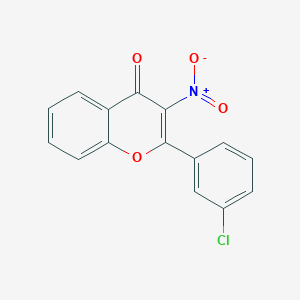2-(3-Chlorophenyl)-3-nitrochromen-4-one