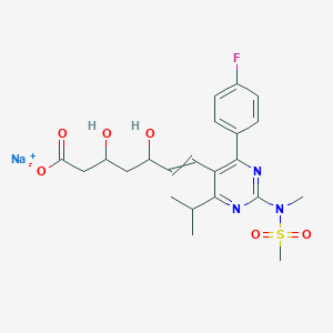 molecular formula C22H27FN3NaO6S B1146474 Rosuvastatin Sodium CAS No. 147098-18-8