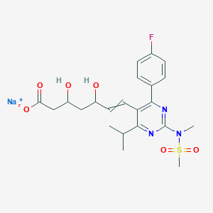 molecular formula C22H27FN3O6S.Na B1146474 Rosuvastatin Sodium CAS No. 147098-18-8