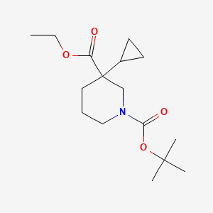 N-Boc-3-cyclopropylpiperidine-4-carboxylic Acid Ethyl Ester