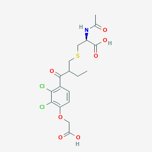 molecular formula C₁₈H₂₁Cl₂NO₇S B1146486 Ethacrynic Acid Mercapturate (Mixture of diastereomers) CAS No. 54546-23-5