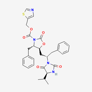 molecular formula C₃₀H₃₂N₄O₆S B1146487 Des(isopropylthiazolyl) Hydantoin-oxazolidinone Ritonavir CAS No. 1010809-43-4