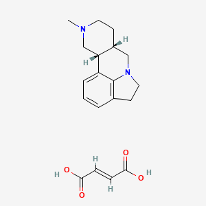 molecular formula C15H20N2 B1146491 (E)-but-2-enedioic acid;(2R,7S)-4-methyl-4,9-diazatetracyclo[7.6.1.02,7.012,16]hexadeca-1(15),12(16),13-triene CAS No. 141474-54-6