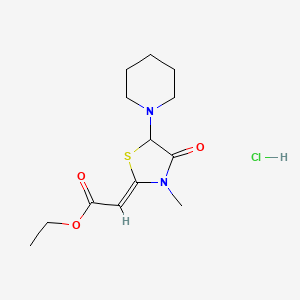 molecular formula C13H21ClN2O3S B1146492 Etozolin hydrochloride CAS No. 53-90-7