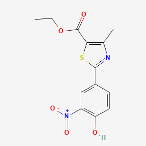 Ethyl 2-(4-hydroxy-3-nitrophenyl)-4-methylthiazole-5-carboxylate