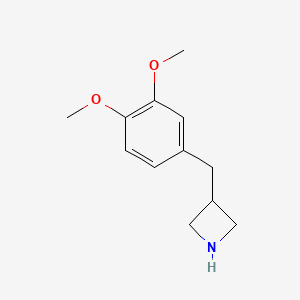 molecular formula C₁₂H₁₇NO₂ B1146503 3-[(3,4-Dimethoxyphenyl)methyl]azetidine CAS No. 937618-80-9