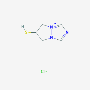 6,7-Dihydro-6-mercapto-5h-pyrazolo[1,2-a][1,2,4]triazol-4-ium chloride