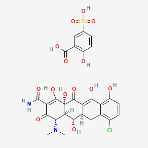 molecular formula C29H27ClN2O14S B1146526 Meclocycline sulfosalicylate 