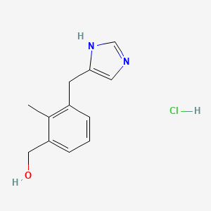 molecular formula C₁₂H₁₃D₂Cl¹⁵N₂O B1146533 3-Hydroxy Detomidine Hydrochloride CAS No. 1346603-61-9